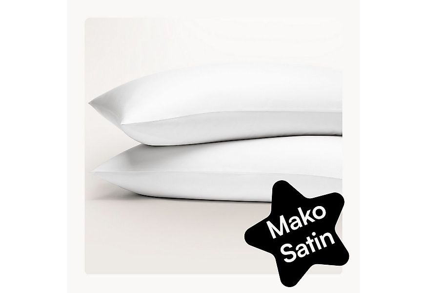Seralino Kissenbezüge Mako Satin Kissenbezug (100% Bio Baumwolle) weich, ha günstig online kaufen