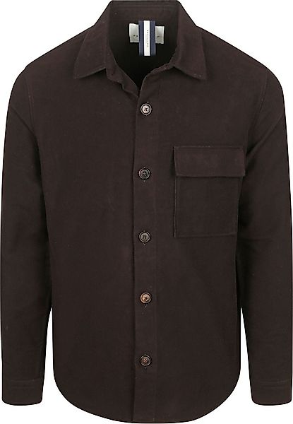 Profuomo Overshirt Moleskin Dunkelbraun - Größe L günstig online kaufen