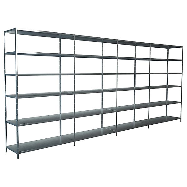 Schulte Steck-Grund-/Anbauregale 230 cm x 400 cm x 35 cm Verzinkt günstig online kaufen