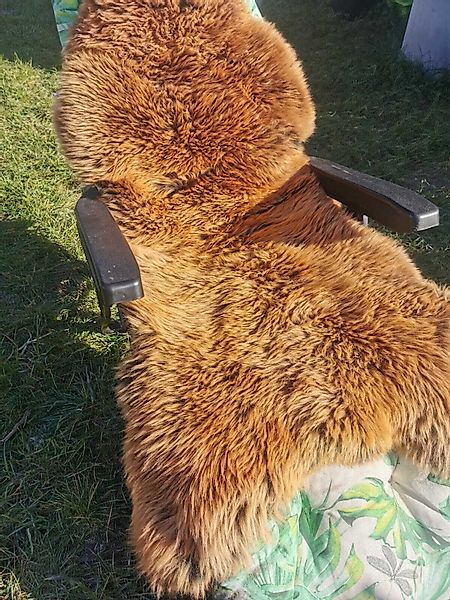 Provellus Fellteppich Lammfell Schaffell Gold Braun günstig online kaufen