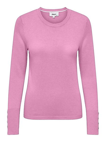 ONLY Rundhalspullover ONLJULIE LIFE LS BUTTON O-NECK CC KNT günstig online kaufen
