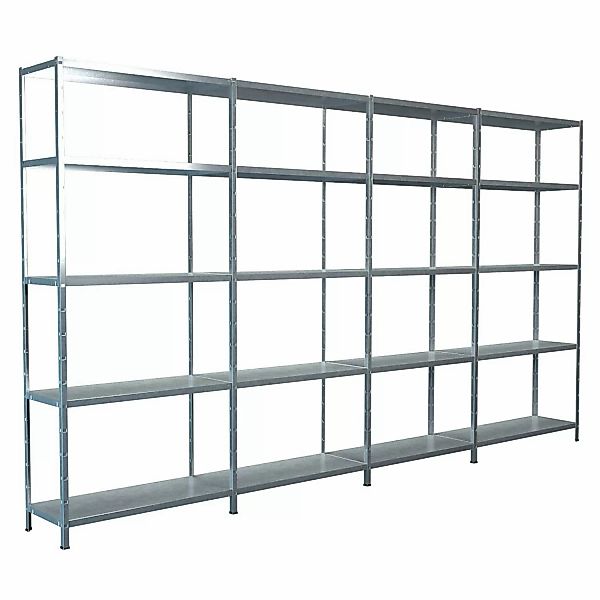 Schulte Steck-Grund- und 3 x Anbauregale 200 cm x 400 cm x 35 cm Verzinkt günstig online kaufen