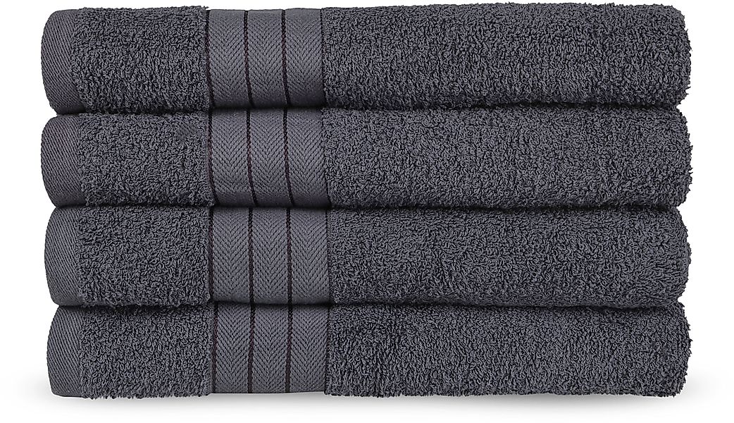 good morning Handtücher »Uni Good Morning« Baumwolle, Walkfrottee, Bordüre, günstig online kaufen