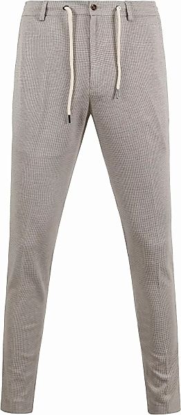 Suitable Pantalon Jersey Pied De Poule Beige - Größe 54 günstig online kaufen