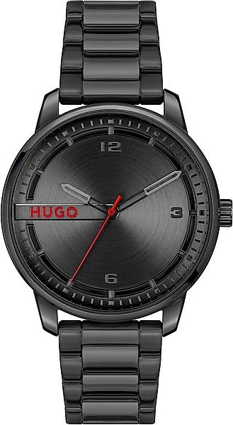 HUGO Quarzuhr #STAMP 1530365, Armbanduhr, Herrenuhr, analog, Edelstahlarmba günstig online kaufen