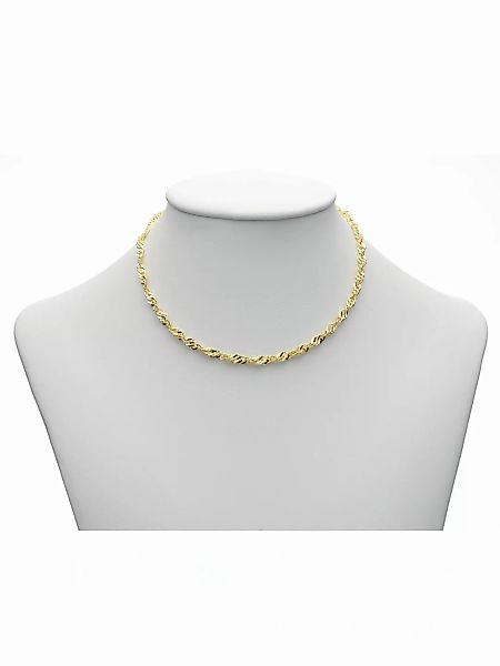 Adelia´s Goldkette "333 Gold Singapur Halskette 50 cm Ø 3,4 mm", Goldschmuc günstig online kaufen
