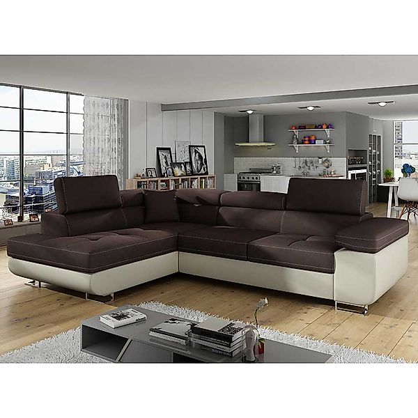 Eckschlafsofa Schlafsofa 275 cm breit mit drei Sitzplätzen günstig online kaufen