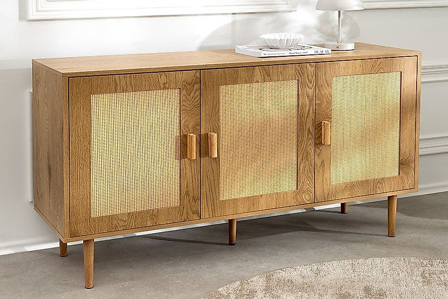 riess-ambiente Sideboard VIENNA 120 cm natur – Wiener Geflecht, Design‑Komm günstig online kaufen