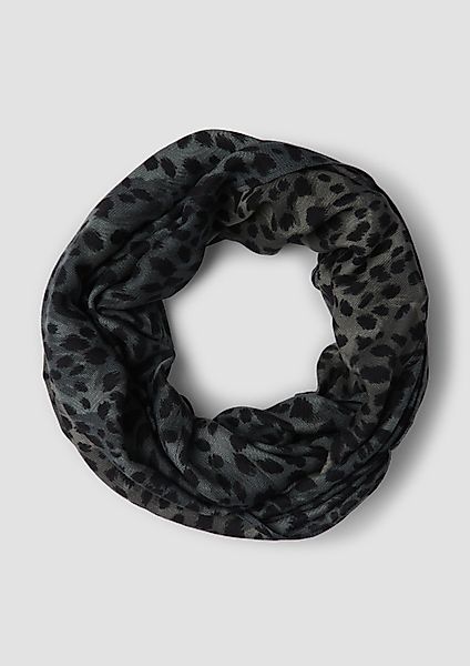 s.Oliver Loop Snood, Loop-Schal mit Allover-Animal-Muster günstig online kaufen