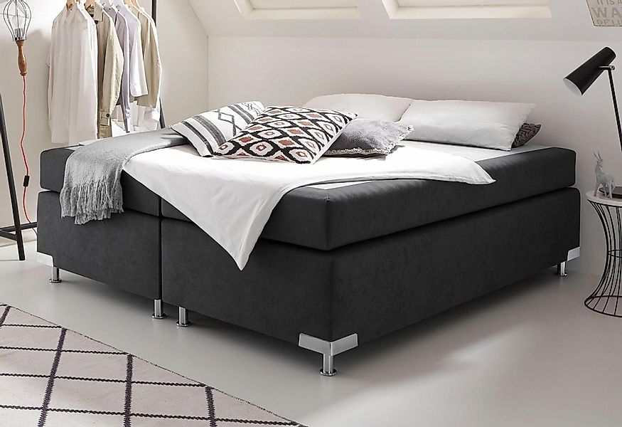 Westfalia Schlafkomfort Boxspringbett »Holland«, ohne Kopfteil, frei im Rau günstig online kaufen