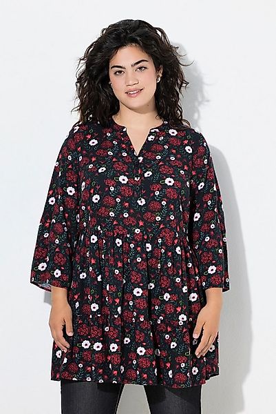 Angel of Style Longbluse Bluse A-Linie Blüten 3/4-Ärmel Volants günstig online kaufen