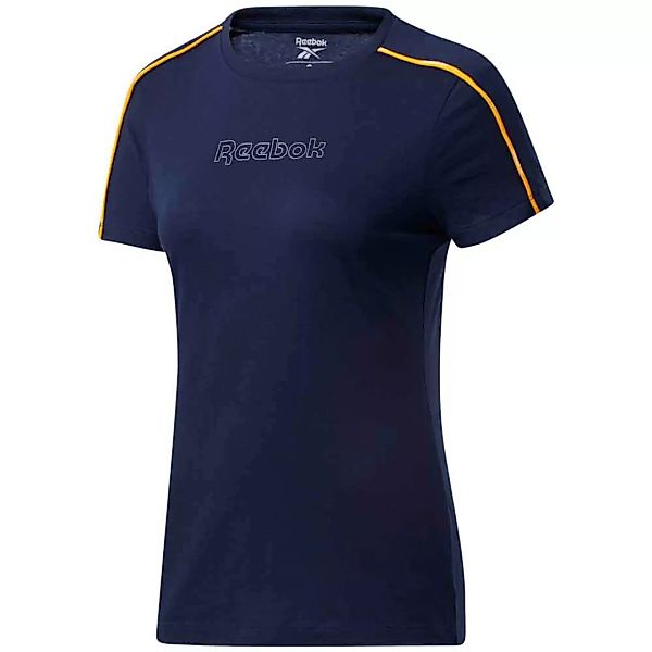 Reebok Piping Pack Slim Kurzärmeliges T-shirt XS Vector Navy günstig online kaufen
