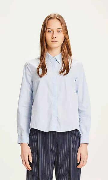 Damen Bluse In A-linie "Jacinta" Aus Biobaumwolle, Farbe Skyway günstig online kaufen