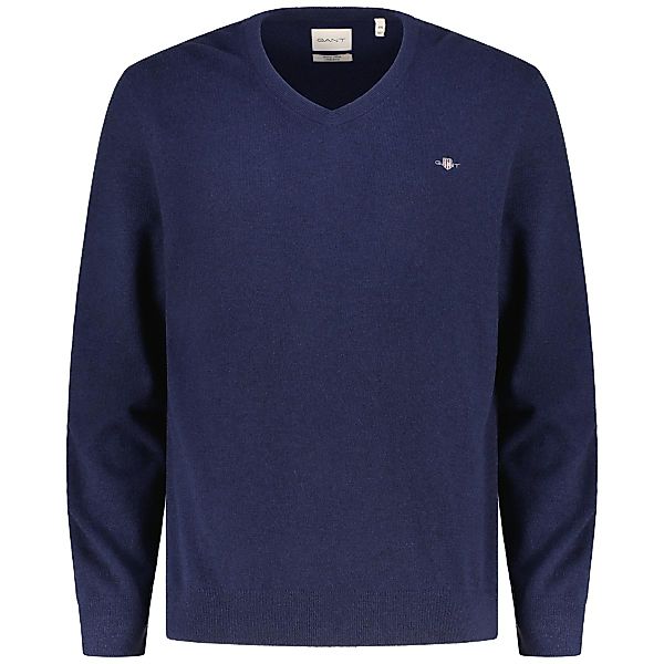 Gant Feinstrickpullover mit Lammwolle Farbe marine Größe: 5XL günstig online kaufen