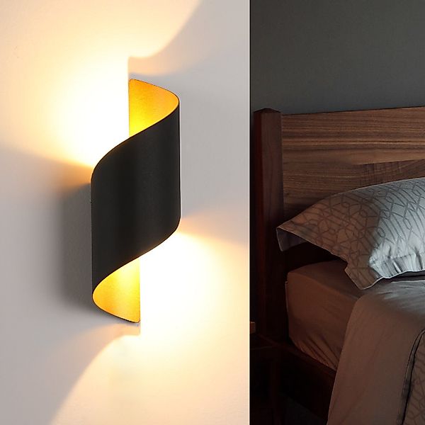oyajia Wandleuchte 10W LED Wandleuchte, Spiralförmige günstig online kaufen