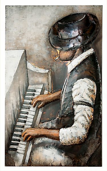 GILDE GALLERY Metallbild "Kunstobjekt Rhythm And Blues" Musiker 1 Stk. tlg. günstig online kaufen