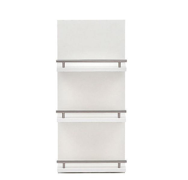 Lomadox Wandregal NOCI-80, Badezimmer Regal Wandregal weiß 3 Regalböden 30, günstig online kaufen