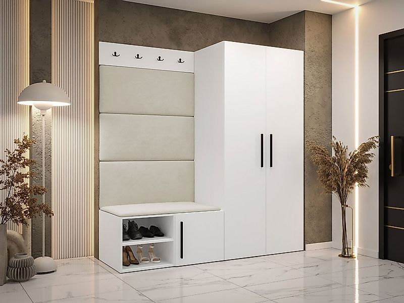 MIRJAN24 Garderoben-Set Medi I, (Drehtürenschrank, Schuhschrank, 4x Paneel günstig online kaufen