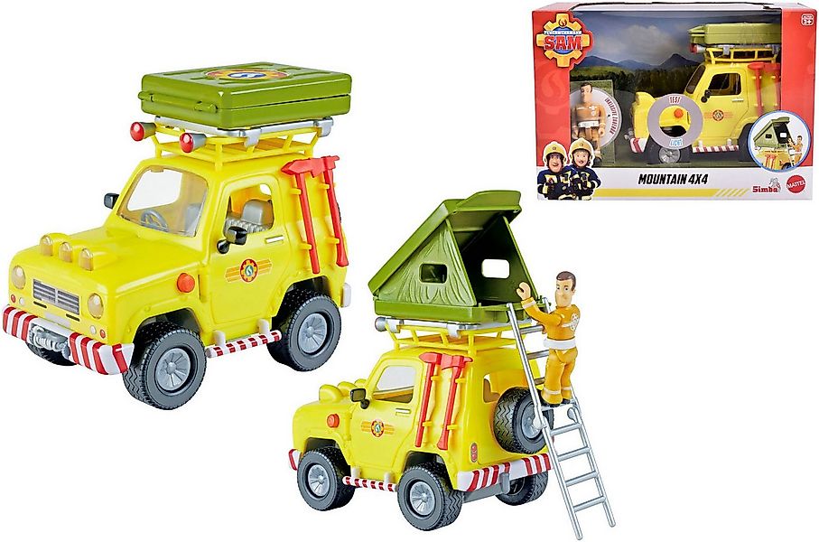 SIMBA Spielzeug-Auto Feuerwehrmann Sam Geländewagen mit Dachzelt, mit Licht günstig online kaufen