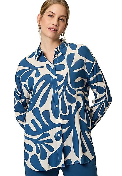 Zero Schlupfbluse zero Oversized-Bluse mit Blattmuster günstig online kaufen
