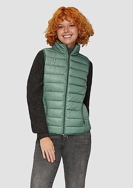 QS Funktionsweste Gesteppte Weste mit Stehkragen günstig online kaufen