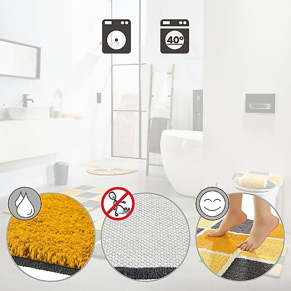 REDBEST Badematte WC-Umrandung "Los Angeles", Höhe günstig online kaufen