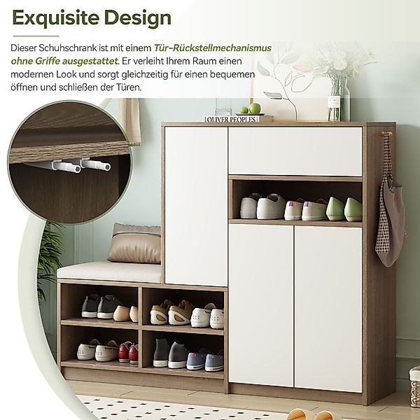 i@home Schuhschrank mit gepolstertem Sitz und günstig online kaufen