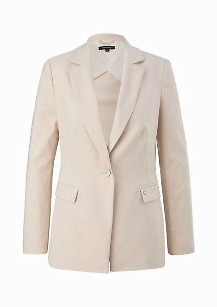 Comma Blusenblazer Taillierter Blazer in Baumwollmix günstig online kaufen