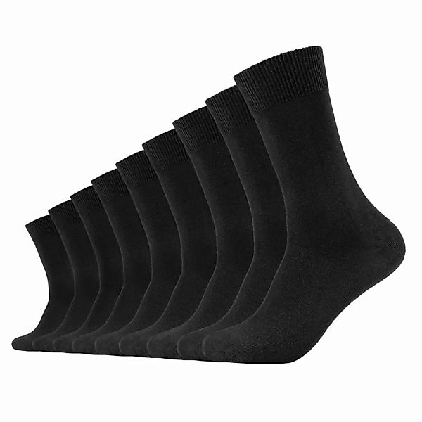 Camano Unisex Socken - Comfort Socks, einfarbig, 9er Pack Schwarz 47-49 günstig online kaufen