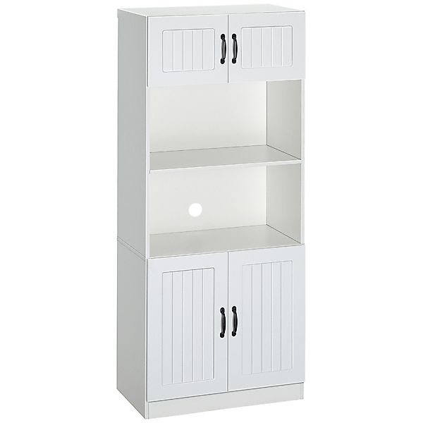 HOMCOM Küchenbuffet Hochschrank mit 2 Regalen günstig online kaufen