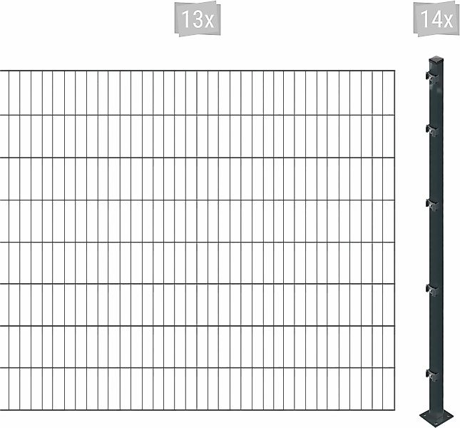 Arvotec Einstabmattenzaun "ESSENTIAL 160 zum Einbetonieren", Zaunhöhe 160 c günstig online kaufen