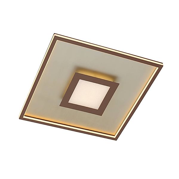 Lindby Deckenleuchten Pekela, LED, Metall, Braun günstig online kaufen