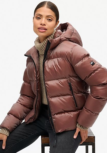 Superdry Steppjacke "HOODED LUXE SPORTS PUFFER", mit Kapuze günstig online kaufen