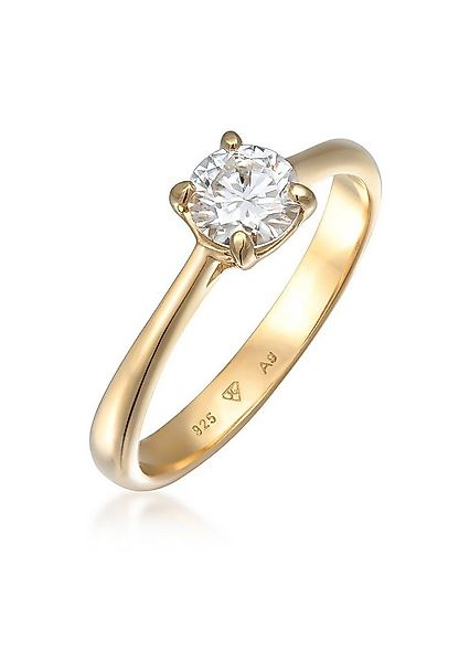 Elli Premium Fingerring Moissanite Solitär Verlobungsring 925 Silber, Verlo günstig online kaufen