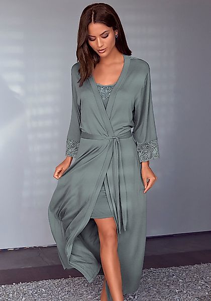LASCANA Kimono, Langform, Single-Jersey, Gürtel, mit günstig online kaufen