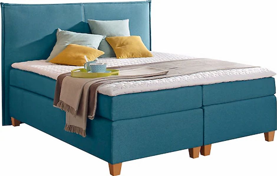 Home affaire Boxspringbett "Houssay" inkl. Topper, 5 Breiten, 2 Härtegraden günstig online kaufen