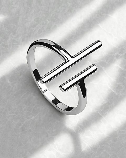 DANIEL CLIFFORD Silberring 'Tiana' Damen Ring Silber 925 rhodiniert, Silber günstig online kaufen