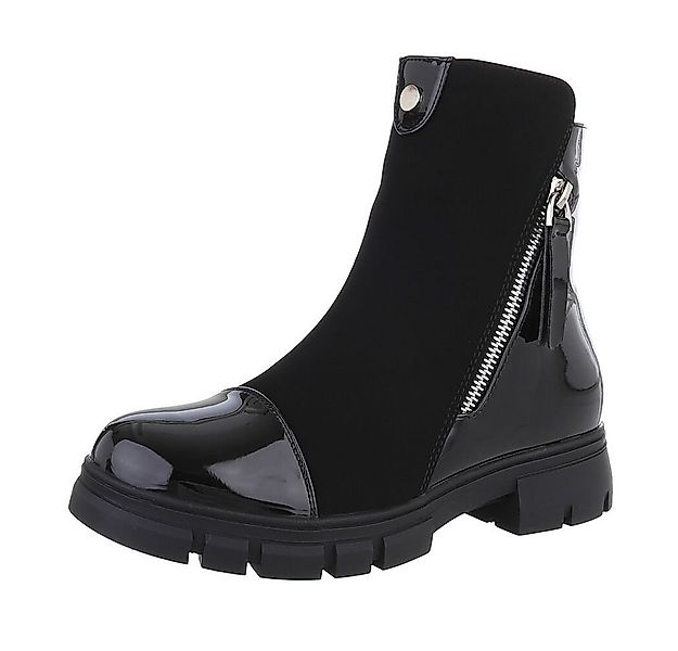 Ital-Design Damen Freizeit Stiefelette (87108542) Blockabsatz Plateaustiefe günstig online kaufen