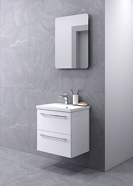 welltime Badezimmer-Set "Scandic" Komplett-Set, 2-er set: Spiegel und Wasch günstig online kaufen