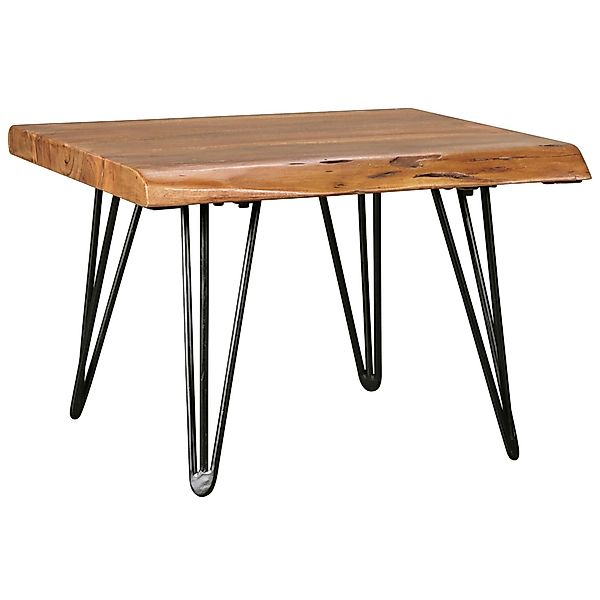 FINEBUY Couchtisch FB46079 (Massivholz Tisch Baumkante günstig online kaufen