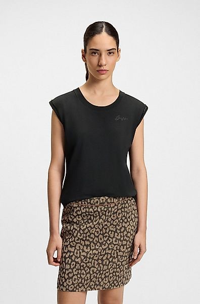 BOSS ORANGE Rundhalsshirt Elai Premium Damenmode im Relaxed Fit, ärmellos günstig online kaufen