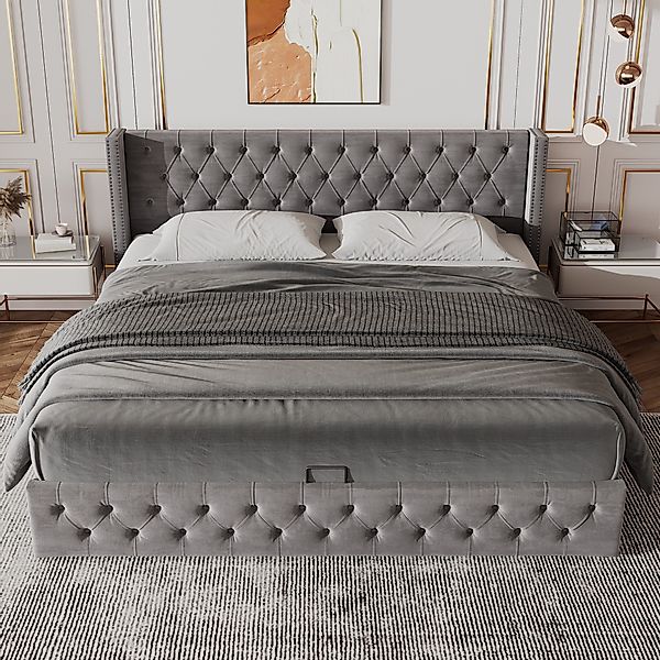STILVORA Polsterbett Polsterbett 140x190 mit bettkaste,Doppelbett günstig online kaufen
