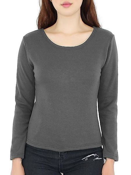 dy_mode Thermohemd Damen Thermo Langarmshirt mit Innenfutter Rundhals Unifa günstig online kaufen