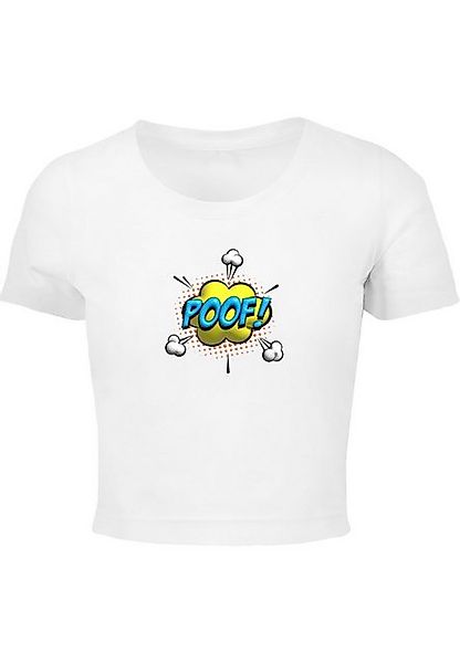 Merchcode T-Shirt Merchcode Damen Ladies POOF Comic Cropped Tee (1-tlg) günstig online kaufen