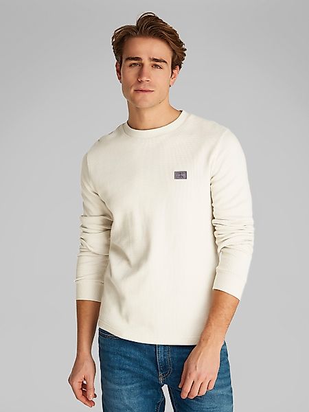 Calvin Klein Jeans Langarmshirt WOVEN LABEL günstig online kaufen