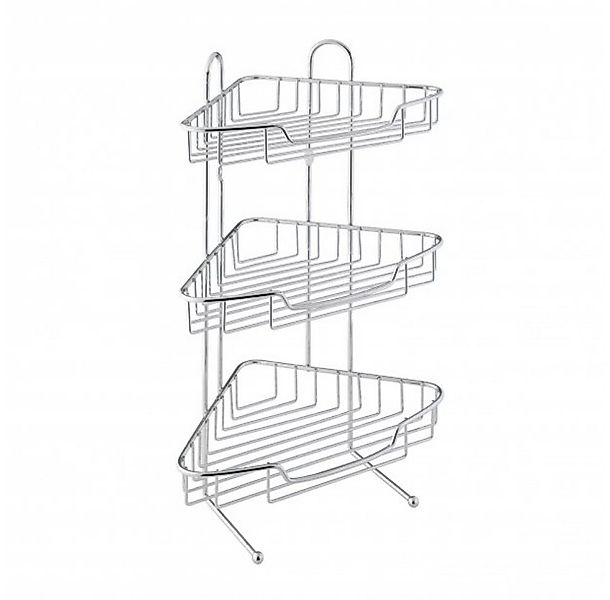 axentia Duschregal Eckregal Escala verchromt 3 Böden 282010, 1-tlg. günstig online kaufen