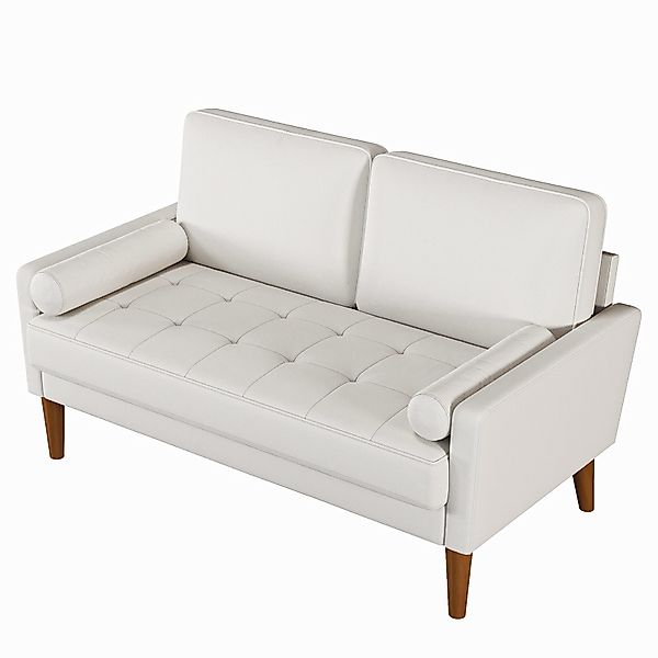 OUNUO Sofa 121cm Kleines Loveseat Sofa, günstig online kaufen