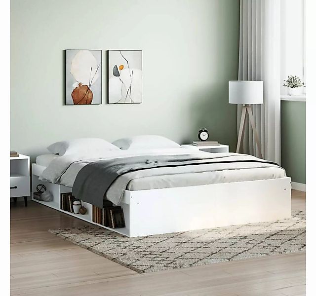 furnicato Bett Bettgestell Weiß 150x200 cm günstig online kaufen