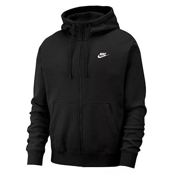 Nike Sportswear Club Regular Sweatshirt Mit Reißverschluss XL Black / Black günstig online kaufen