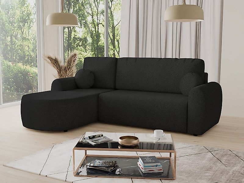 Sofnet Ecksofa Jazz, mit Schlaffunktion und Bettkasten, L-Form Couch, Boucl günstig online kaufen